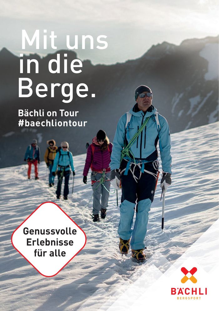 Bächli Bergsport Katalog in Aarau | Bächli on Tour | 21.11.2023 - 31.3.2024