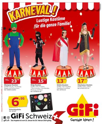 Angebote von Kaufhäuser in Genève | Karneval! in GiFi | 23.1.2024 - 26.2.2024