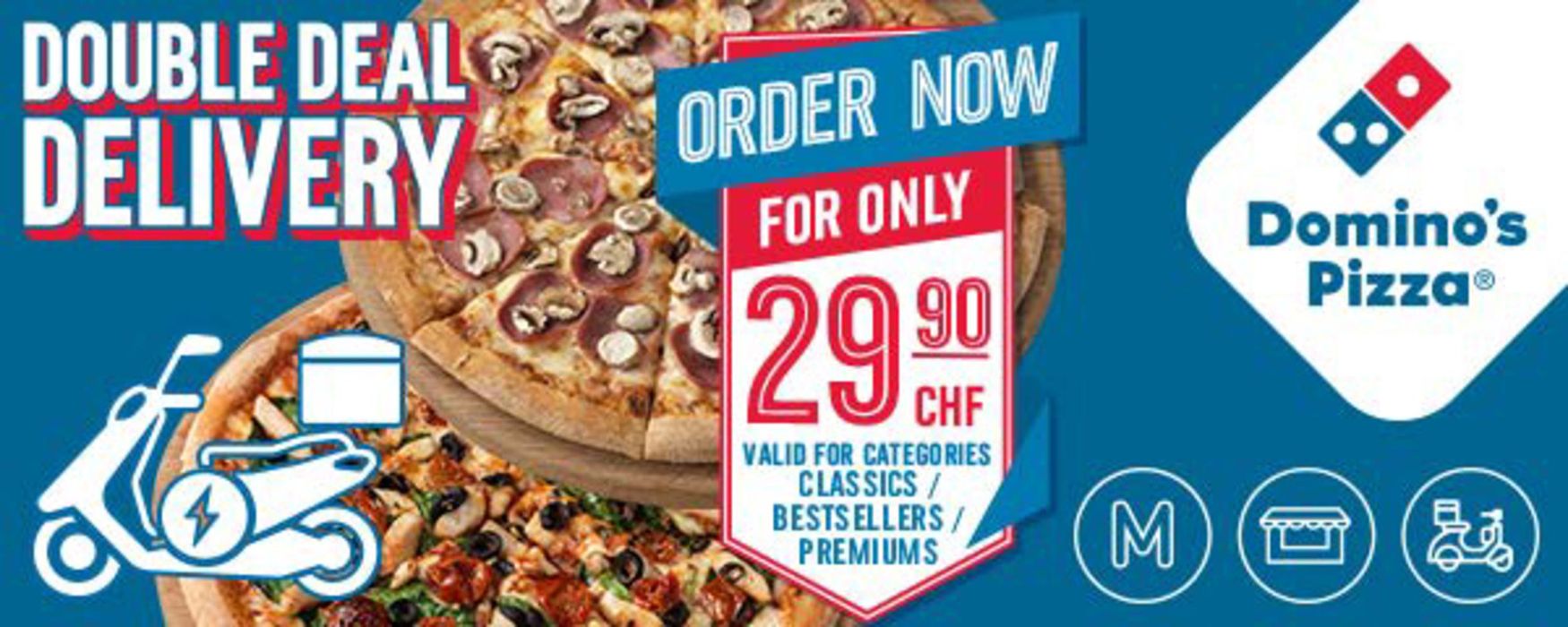 Domino's Pizza Katalog in Genève | Winter Days | 29.1.2024 - 31.3.2024