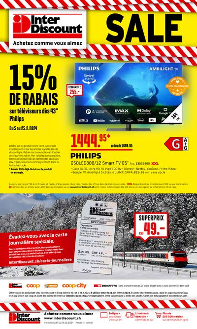 Interdiscount Katalog in Le Grand-Saconnex | 20% de Rabais | 5.2.2024 - 25.2.2024