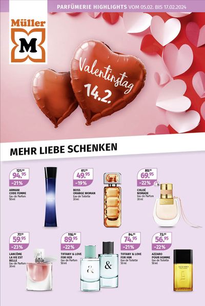 Müller Katalog in Lenzburg | Müller Valentinstag | 5.2.2024 - 25.2.2024