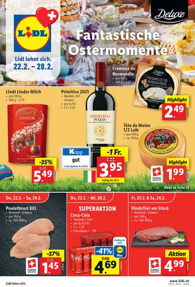 Lidl Katalog in Pully | Fantastische Ostermomente | 22.2.2024 - 28.2.2024