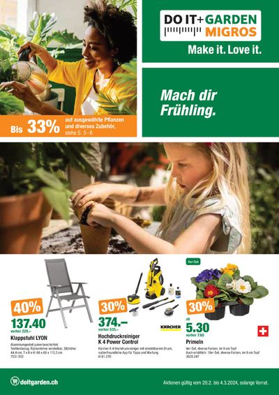 Angebote von Baumärkte & Gartencenter in Basel | Mach dir Frühling. in Do it + Garden | 20.2.2024 - 4.3.2024