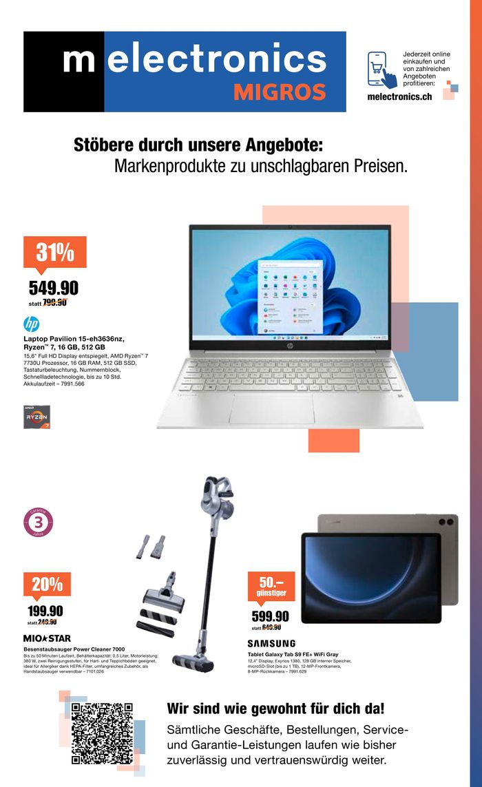 Melectronics Katalog in Bern | Markenprodukte zu unschlagbaren Preisen. | 28.2.2024 - 18.3.2024