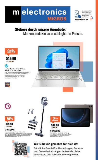Angebote von Elektro & Computer in Basel | Markenprodukte zu unschlagbaren Preisen. in Melectronics | 28.2.2024 - 18.3.2024