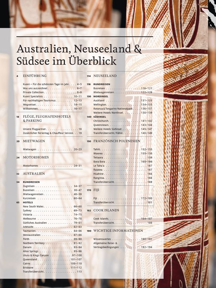 Kuoni Reisen Katalog | KUONI Australien/Ozeanien 24/26 (DE) | 21.3.2024 - 31.12.2026