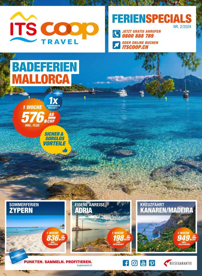 Coop Travel Katalog | Ferien Specials 02/24 | 25.3.2024 - 30.4.2024