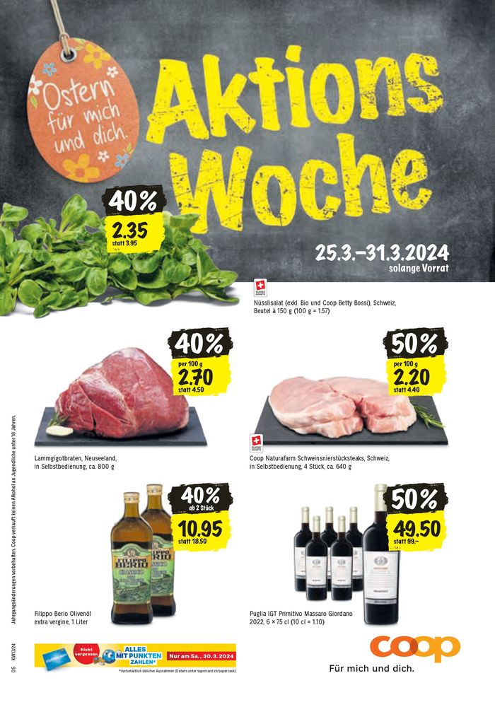 Coop Katalog in Frauenfeld | Aktions Woche | 25.3.2024 - 31.3.2024