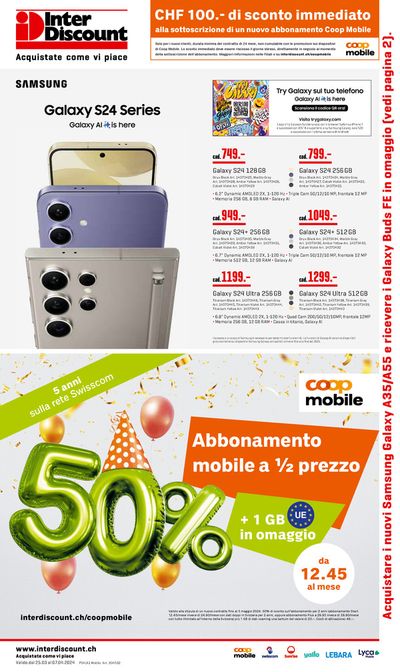Angebote von Elektro & Computer in Cassina Rizzardi | Acquistate come vi piace in Interdiscount | 25.3.2024 - 7.4.2024