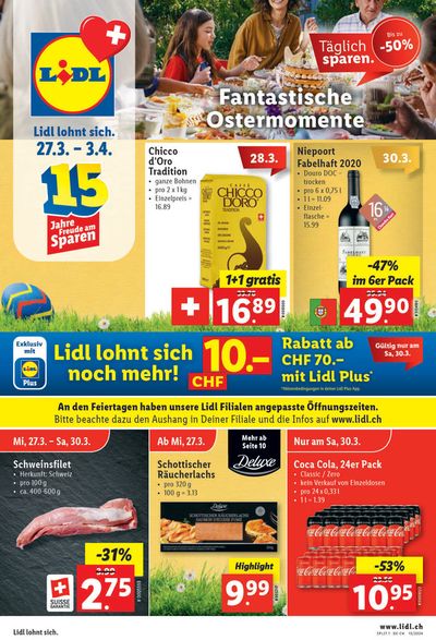 Lidl Katalog in Thalwil | Fantastiche Ostermomente KW13 | 27.3.2024 - 3.4.2024