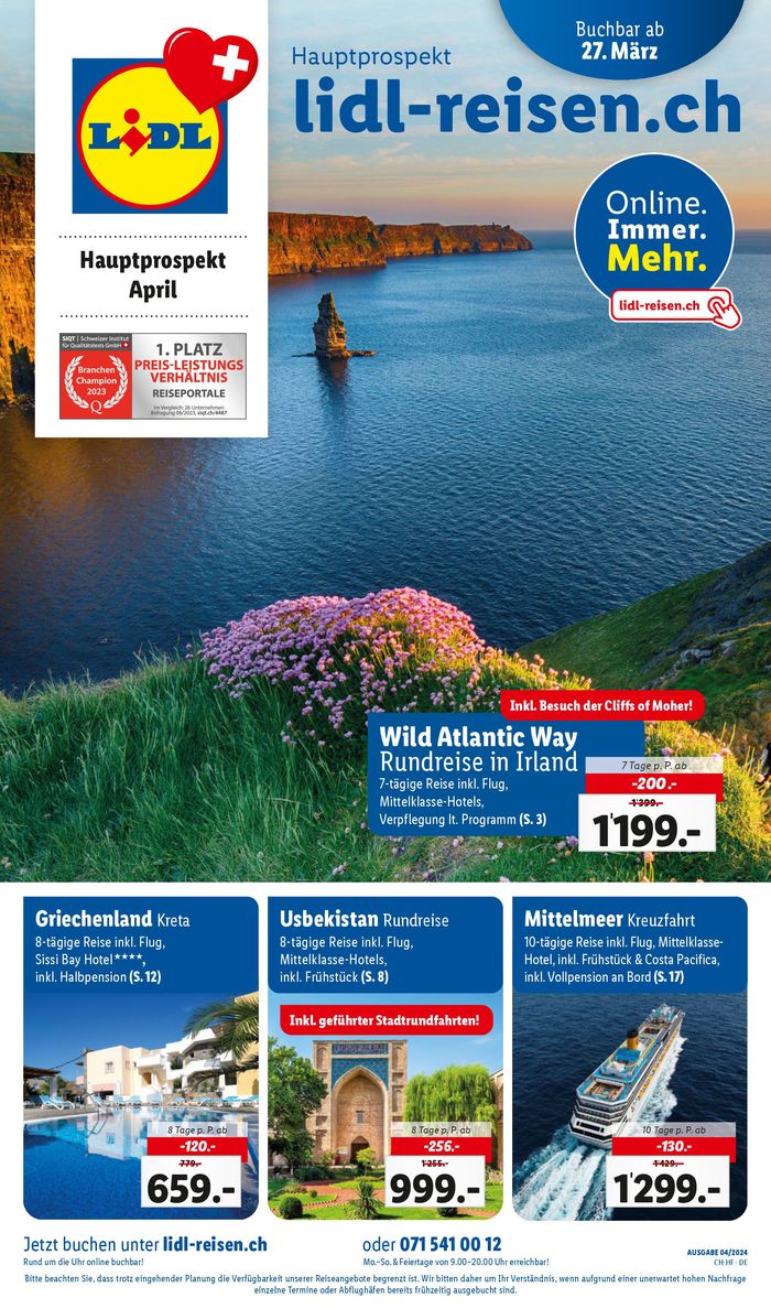 Lidl Katalog in Montreux | Hauptprospekt April | 27.3.2024 - 30.4.2024