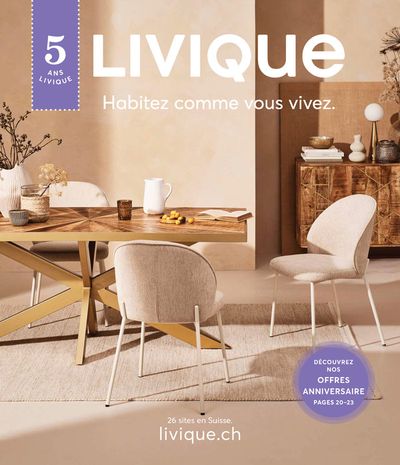 Livique Katalog in Ittigen | Habitez comme vous vivez | 2.4.2024 - 29.4.2024