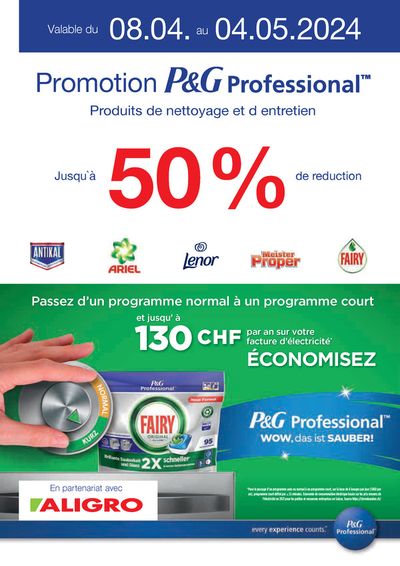 Aligro Katalog in Rapperswil | Promotion P&G Professional | 8.4.2024 - 4.5.2024