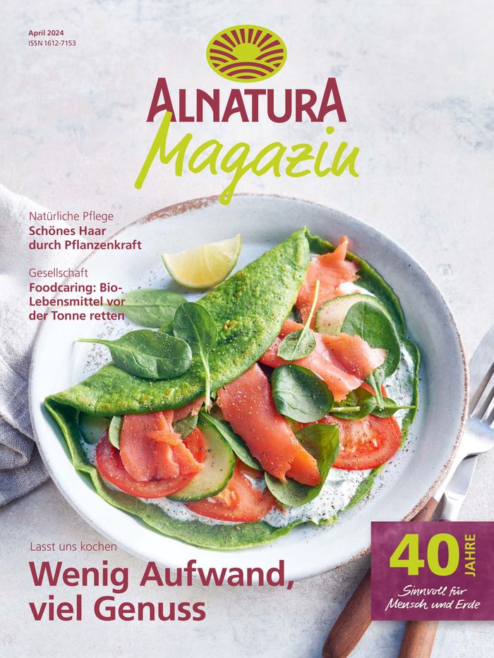 Alnatura Katalog in Bern | ALNATURA MAGAZIN April 2024 | 3.4.2024 - 30.4.2024