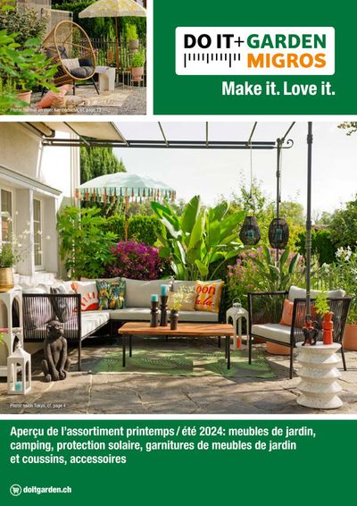 Angebote von Baumärkte & Gartencenter | Meubles de jardin in Do it + Garden | 4.4.2024 - 31.7.2024