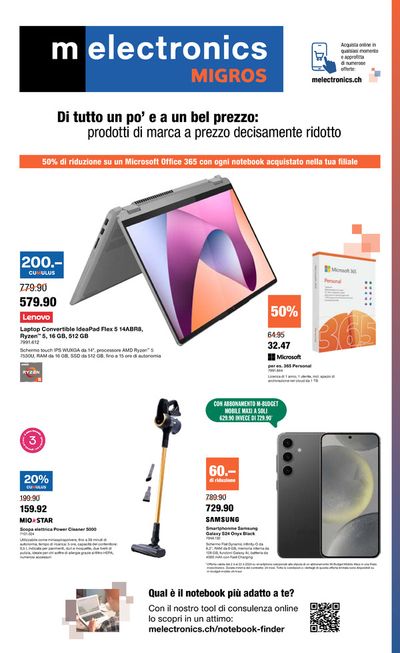 Angebote von Elektro & Computer in Lavena Ponte Tresa | Di tutto un po’ e a un bel prezzo in Melectronics | 4.4.2024 - 22.4.2024