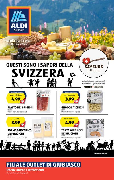 Angebote von Supermärkte | Aldi - Sapori della Svizzera in Aldi | 18.4.2024 - 24.4.2024