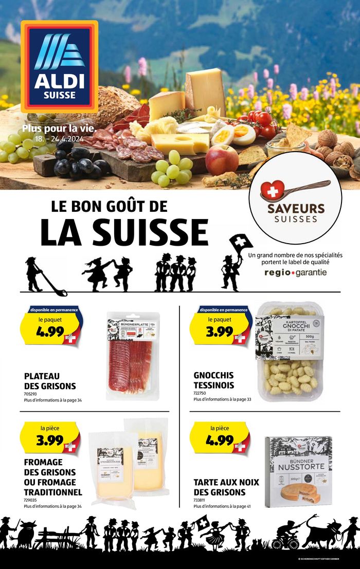 Aldi Katalog in Meilen | Le bon goût de la Suisse | 18.4.2024 - 24.4.2024