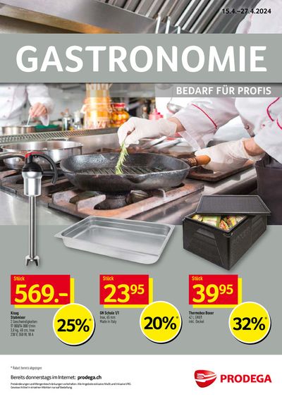 Prodega Katalog in Biel (Bienne) | Prodega - Gastronomie | 15.4.2024 - 27.4.2024