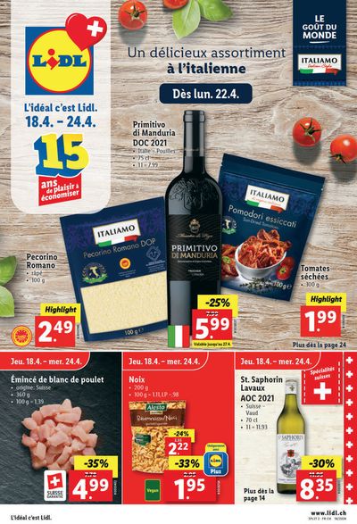 Lidl Katalog in Wädenswil | LIDL ACTUEL #16 | 18.4.2024 - 24.4.2024