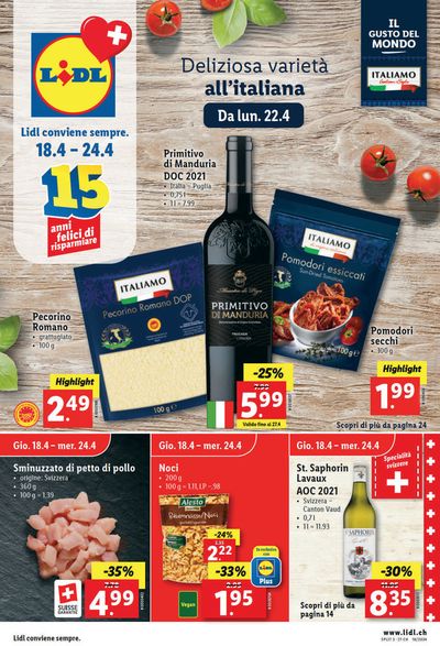 Angebote von Supermärkte in Baden | LIDL ATTUALE #16 in Lidl | 18.4.2024 - 24.4.2024