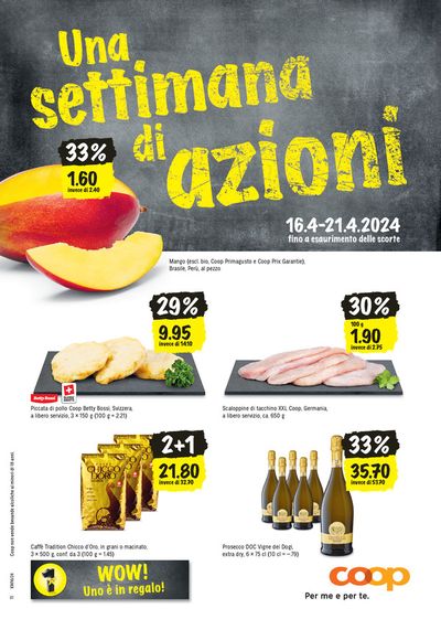 Angebote von Supermärkte in Montano Lucino | Una settimana di azioni in Coop | 16.4.2024 - 21.4.2024