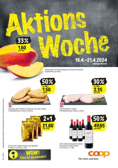 Angebote von Supermärkte in Münchenstein | Aktions Woche in Coop | 16.4.2024 - 21.4.2024