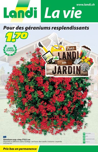 Angebote von Baumärkte & Gartencenter in Appenzell | Avec Landi au jardin in Landi | 16.4.2024 - 24.4.2024