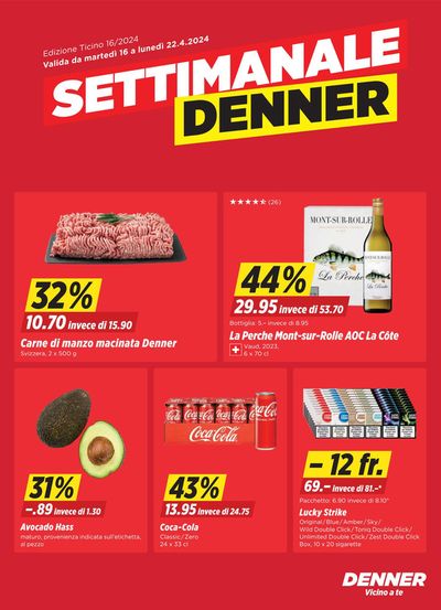 Angebote von Supermärkte in Stans | Settimanale Denner in Denner | 16.4.2024 - 22.4.2024