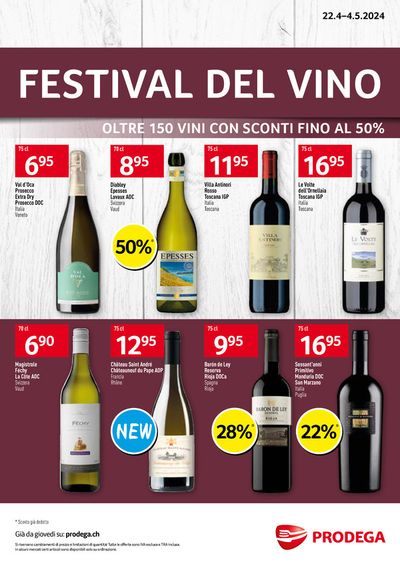 Prodega Katalog in Meyrin | Festival del Vino | 22.4.2024 - 4.5.2024