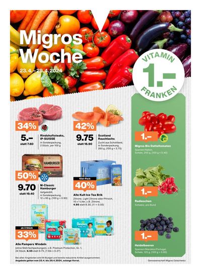 Angebote von Supermärkte in Gossau (SG) | Migros Woche #17 in Migros | 23.4.2024 - 29.4.2024