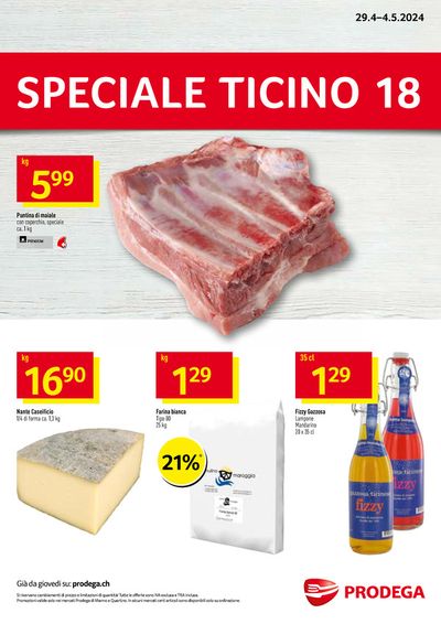 Prodega Katalog in Hinwil | Speciale Ticino 18 - DE | 29.4.2024 - 4.5.2024