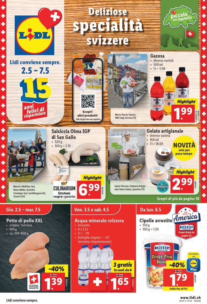 Lidl Katalog in Rapperswil | LIDL ATTUALE KW18 | 2.5.2024 - 7.5.2024