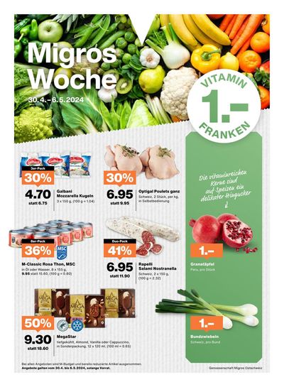 Angebote von Supermärkte in Davos | Migros Woche #18 in Migros | 30.4.2024 - 6.5.2024