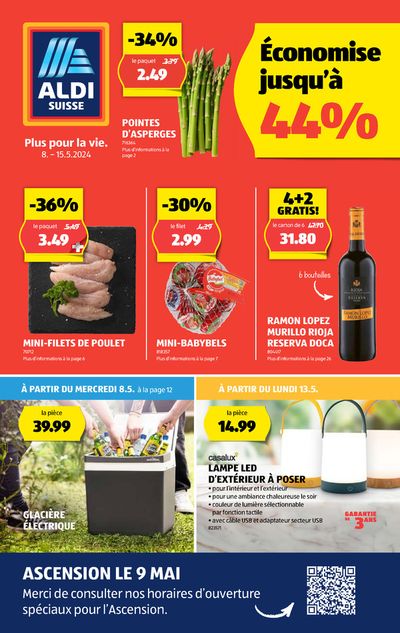 Angebote von Supermärkte in Zürich | Prospectus ALDI KW19 in Aldi | 8.5.2024 - 15.5.2024