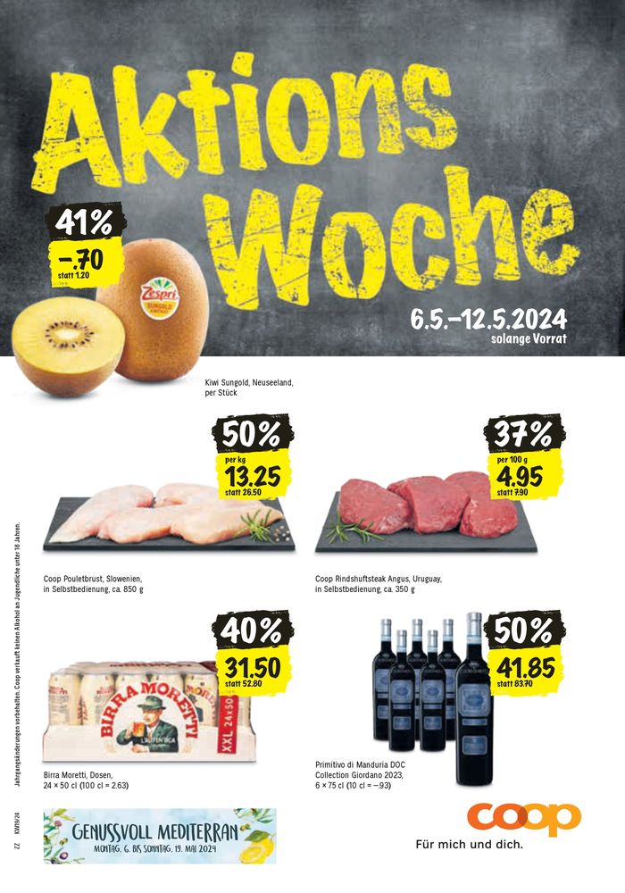 Coop Katalog in Zürich | Aktions Woche | 7.5.2024 - 12.5.2024