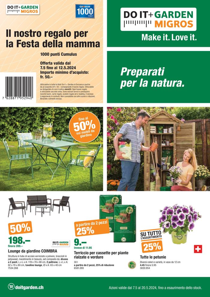 Do it + Garden Katalog in Ebikon | Preparati para la Natura | 7.5.2024 - 20.5.2024