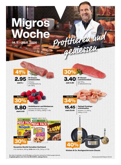 Angebote von Supermärkte in Zürich | Migros Woche #20 in Migros | 14.5.2024 - 20.5.2024