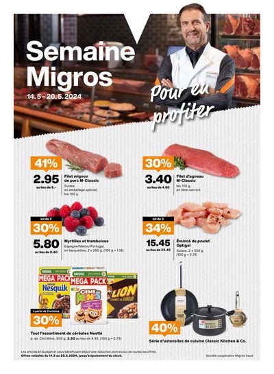 Angebote von Supermärkte in Lausanne | Migros Semaine #20 in Migros | 14.5.2024 - 20.5.2024