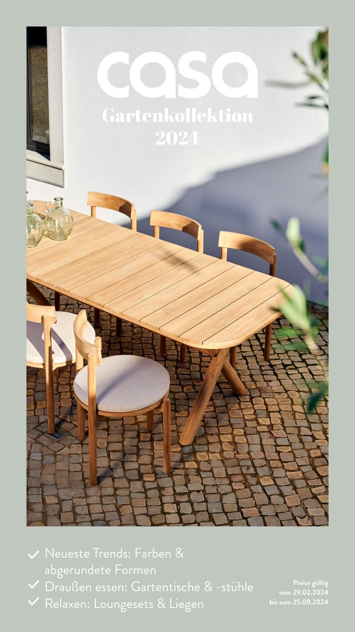 Casa Katalog in Bulle | Gartenkollektion 2024 | 23.5.2024 - 31.12.2024