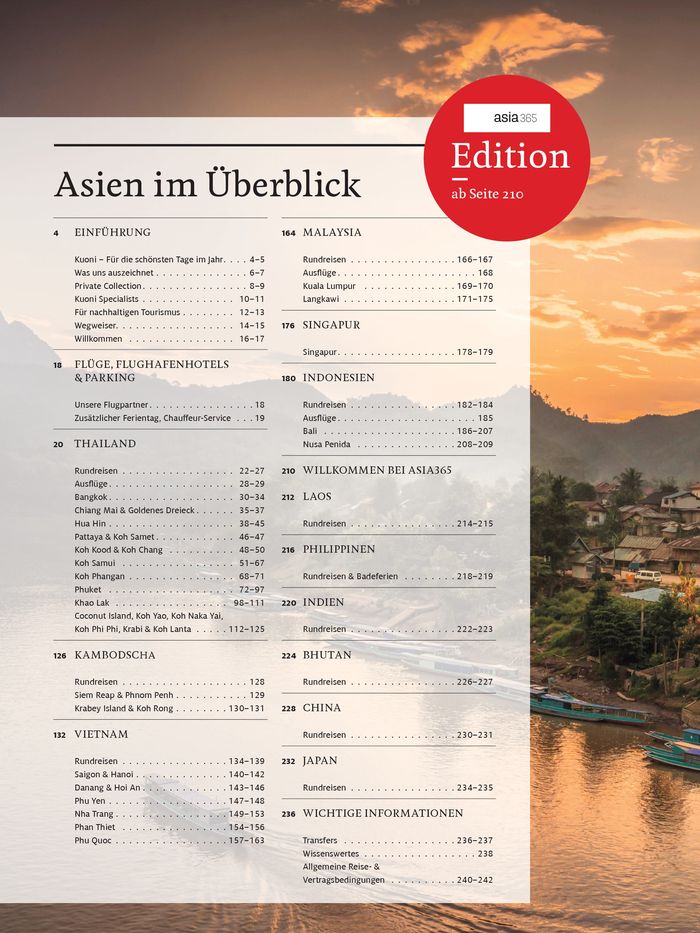Kuoni Reisen Katalog | Kuoni Asien 23/25 | 18.6.2024 - 31.12.2025