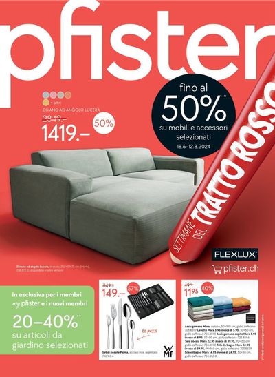 Pfister Katalog in Zürich | Pfister - Fino al 50% | 18.6.2024 - 12.8.2024