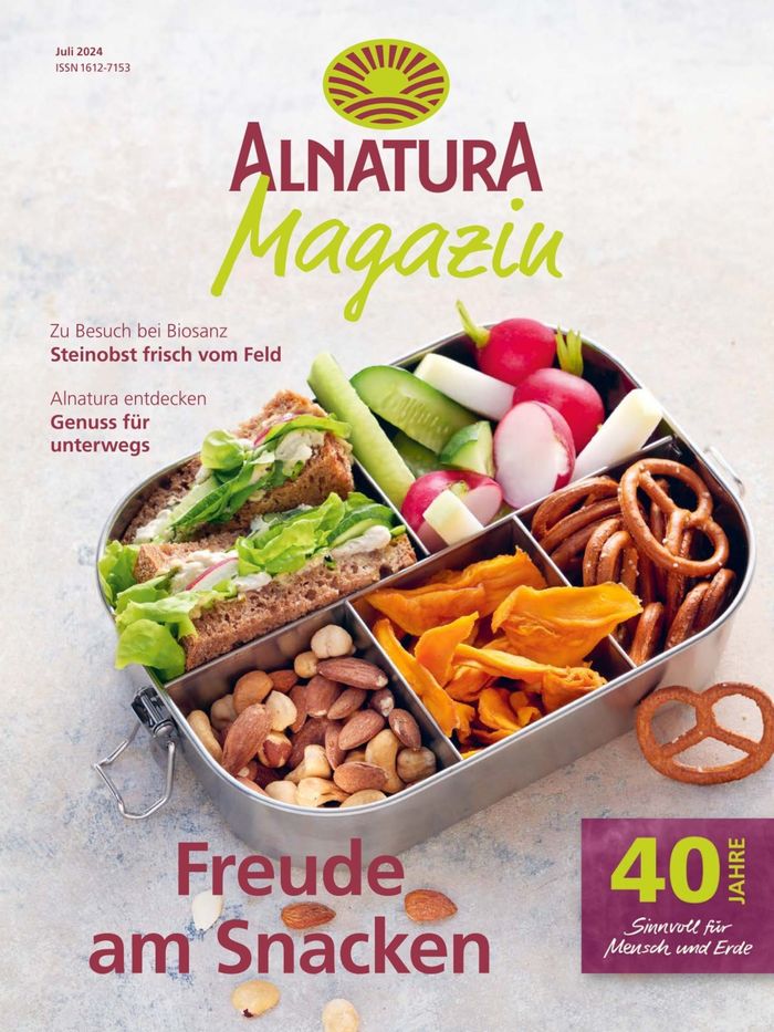 Alnatura Katalog | Alnatura Magazin Juli | 16.7.2024 - 31.7.2024