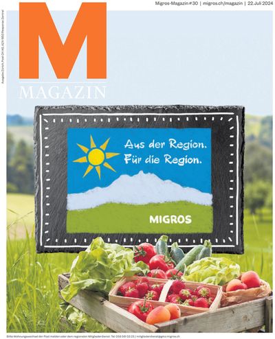 Angebote von Supermärkte | Migros Magazin #30 in Migros | 22.7.2024 - 29.7.2024
