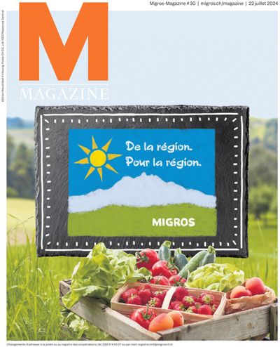 Migros Katalog in Val-de-Travers | Migros Magazine #30 | 22.7.2024 - 29.7.2024