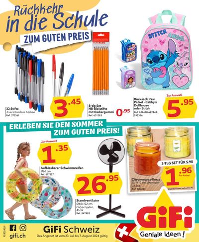 Angebote von Kaufhäuser in Winterthur | Rückkehr in die Schule zum guten preis in GiFi | 23.7.2024 - 7.8.2024