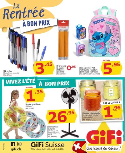 Angebote von Kaufhäuser in Lausanne | La rentrée à bon prix in GiFi | 23.7.2024 - 7.8.2024