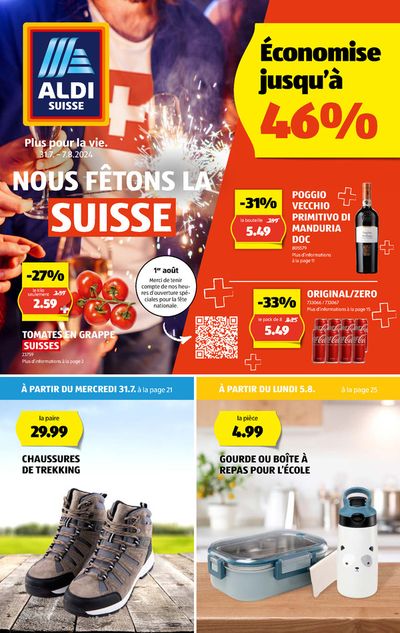 Angebote von Supermärkte in Lausanne | Nous Fêtons la Suisse in Aldi | 31.7.2024 - 7.8.2024