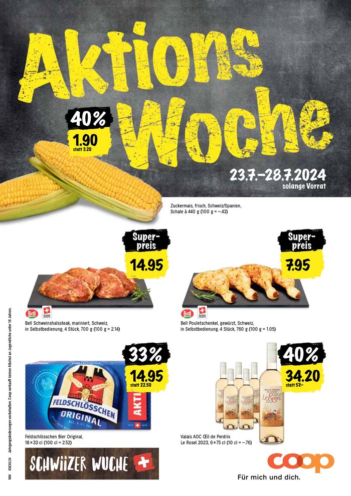 Coop Katalog in Basel | Aktions Woche | 25.7.2024 - 28.7.2024