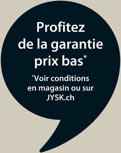 Angebote von Haus & Möbel in Villars-sur-Glâne | Offres exceptionnelles - FR in JYSK | 27.8.2024 - 10.9.2024